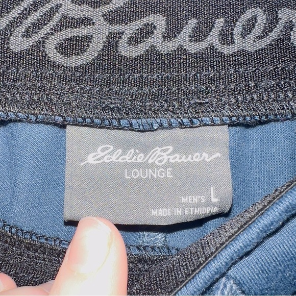 Men's Eddie Bauer Blue Lounge Shorts size large - Picture 3 of 5